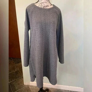 Kenneth Cole Reaction Gray Grey Casual Sweatshirt Sweater Dress Women’s XL